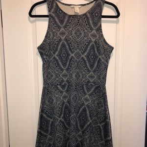 Cute print dress hits above the knee